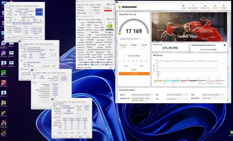 Оверклокерская Galax GeForce RTX 5090D HOF с двумя разъёмами питания 12V-2×6 установила рекорд в 3DMark Speed Way