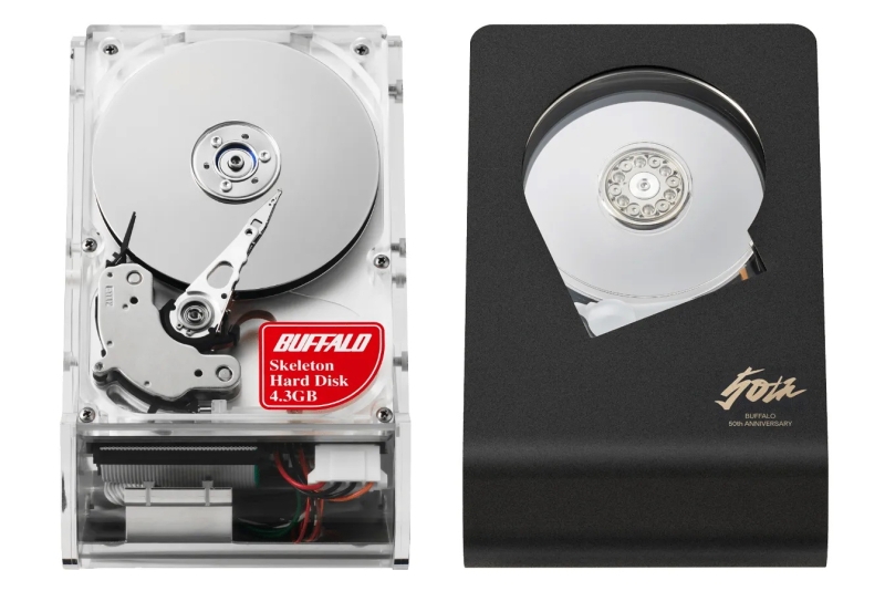 Жёсткий диск, который работает даже без работы: Buffalo выпустила внешний HDD с окошком